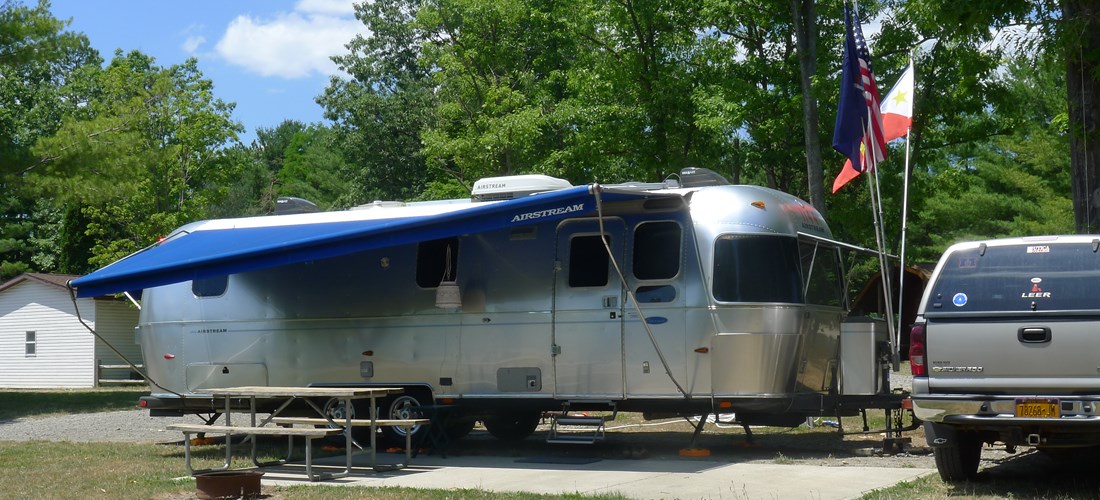 RV site with patio