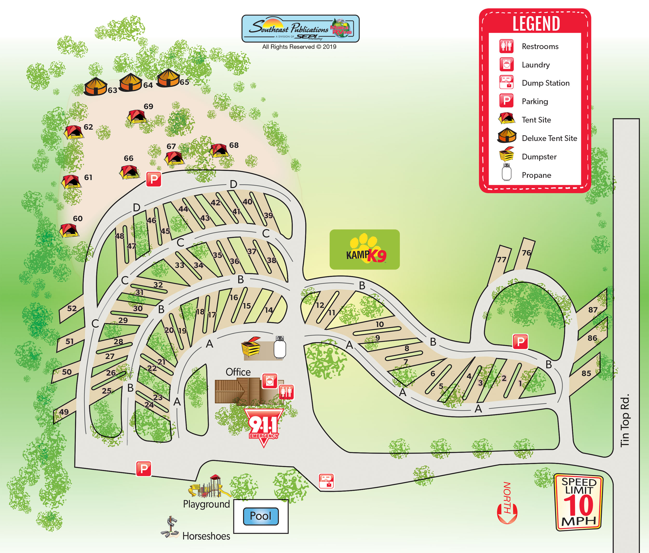 Campground Site Map