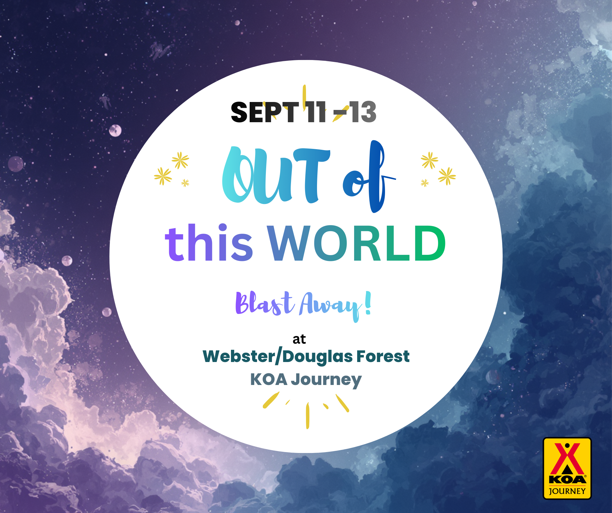 September 11-13 Out of this World Photo