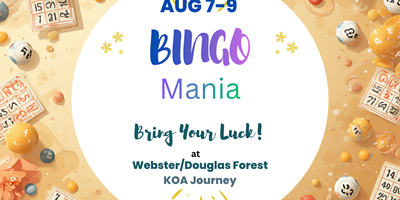 August 7-9 Bingo Mania