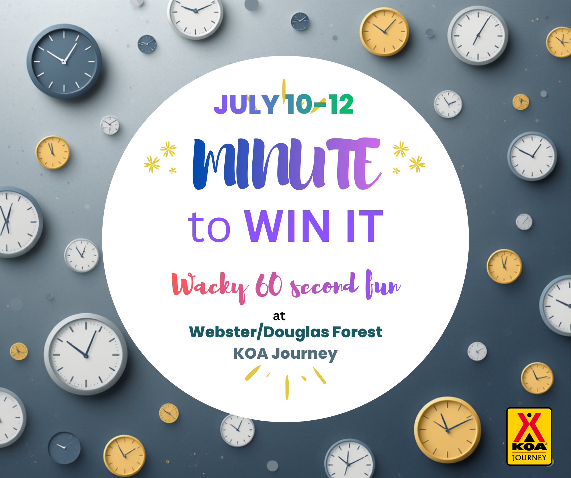 July 10-12 Minute to Win It Challenge Photo