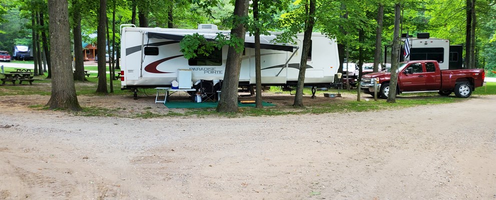 Pull Thru RV Site