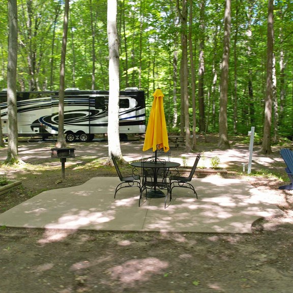 Deluxe RV Patio Site Back In