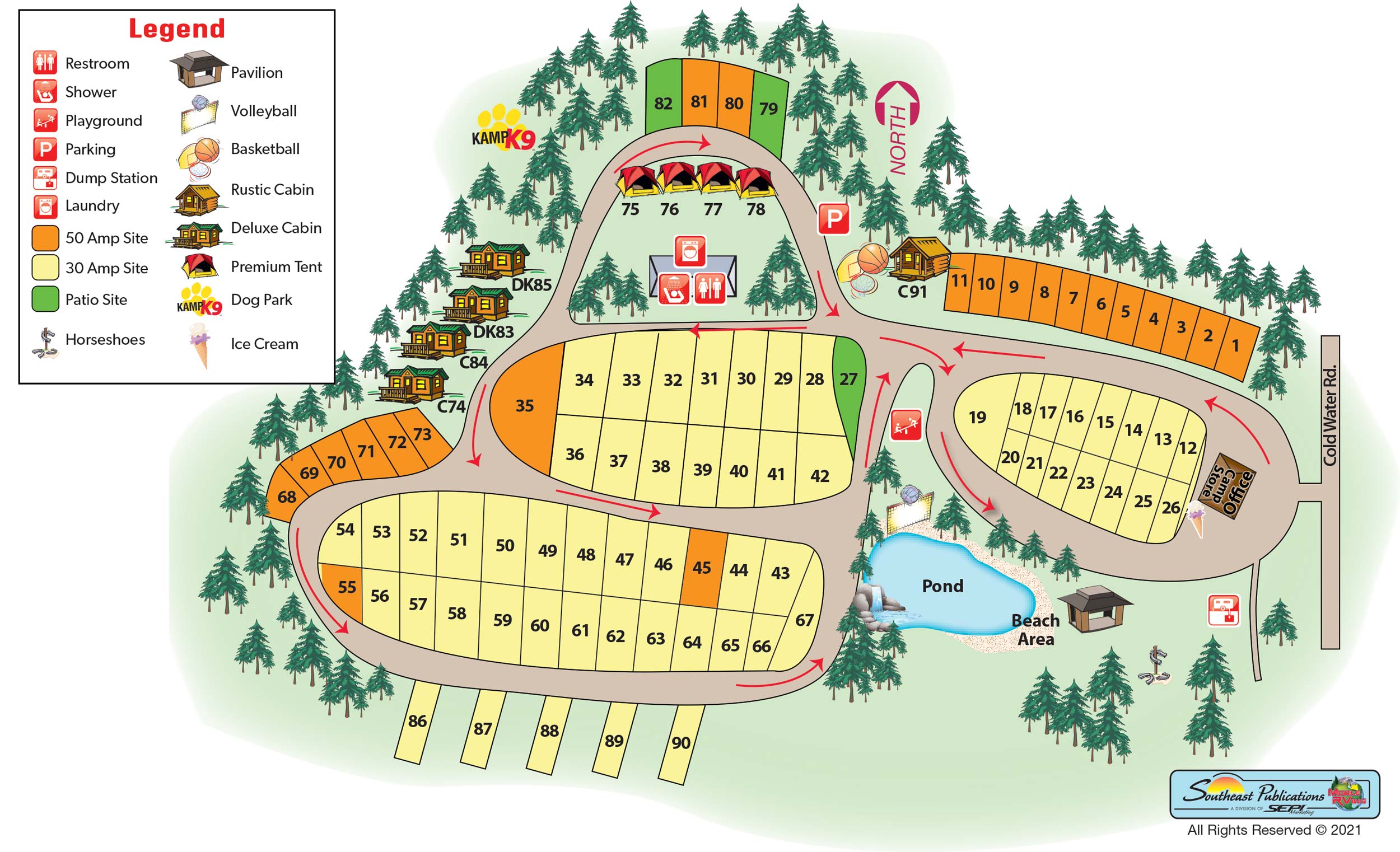 Campground Site Map