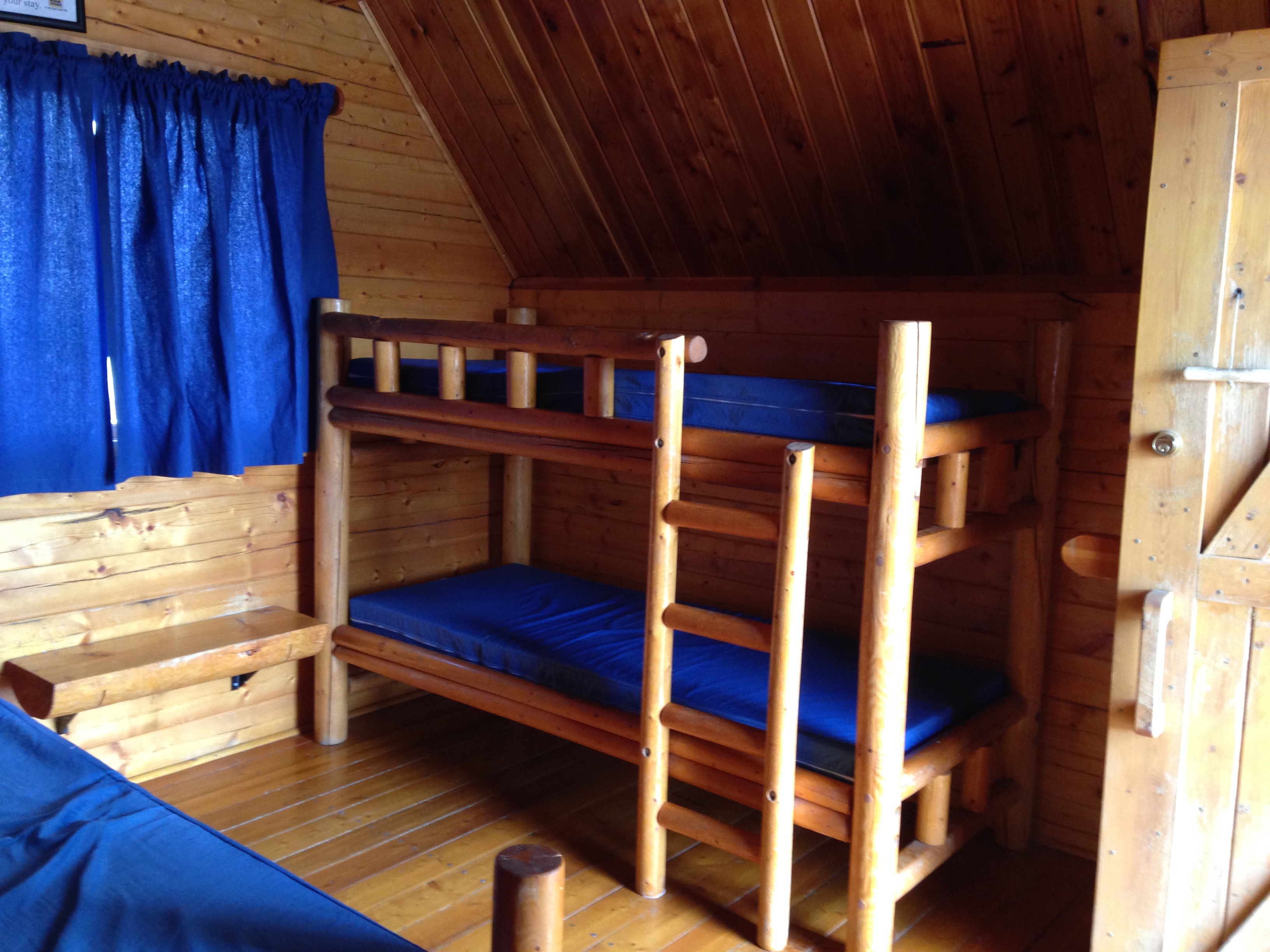 Nice and cozy cabin.
Camping Cabins is perfect for a fun trip with the kids or friends to enjoy the outdoors, like S'mores don't forget go grave the firewood and our convenience store.