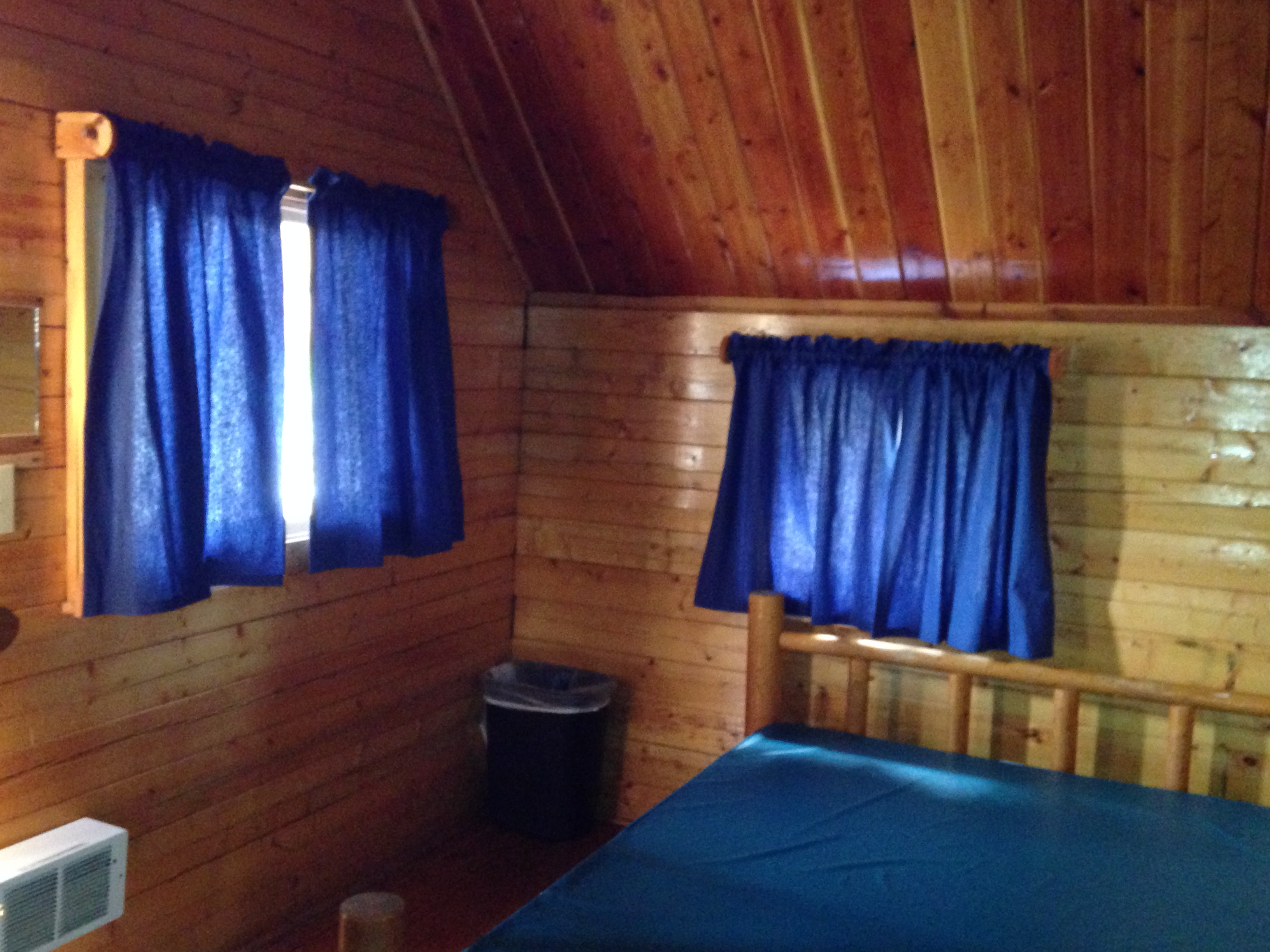 Nice and cozy cabin.
Camping Cabins is perfect for a fun trip with the kids or friends to enjoy the outdoors, like S'mores don't forget go grave the firewood and our convenience store.