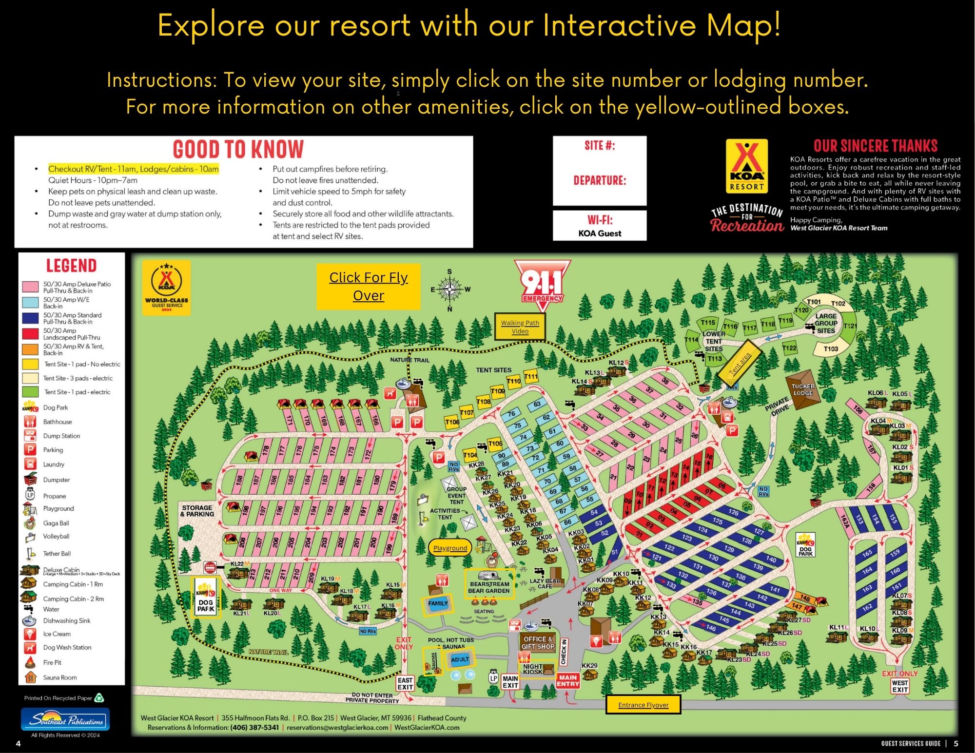 Campground Site Map