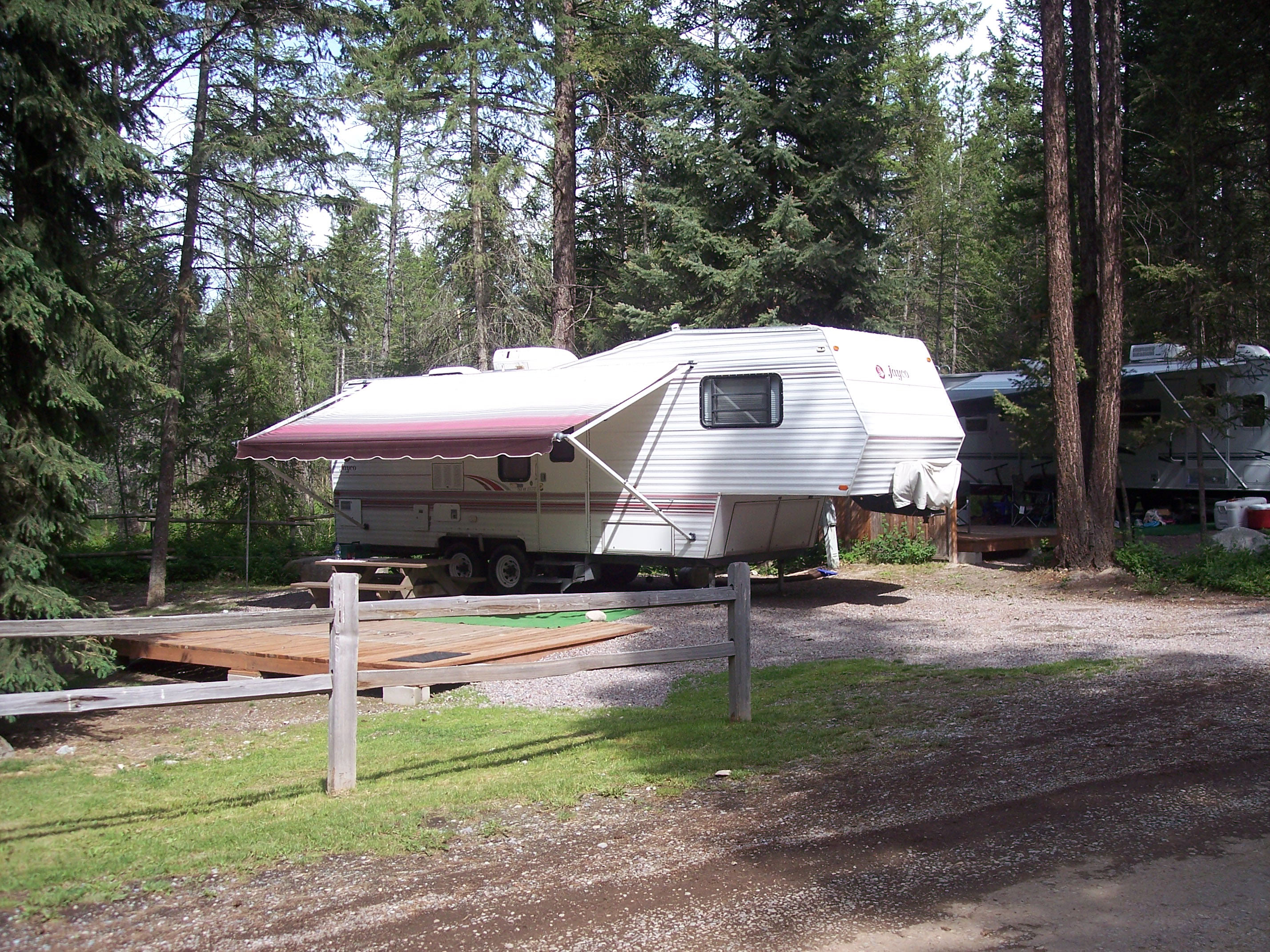 back in site with deck