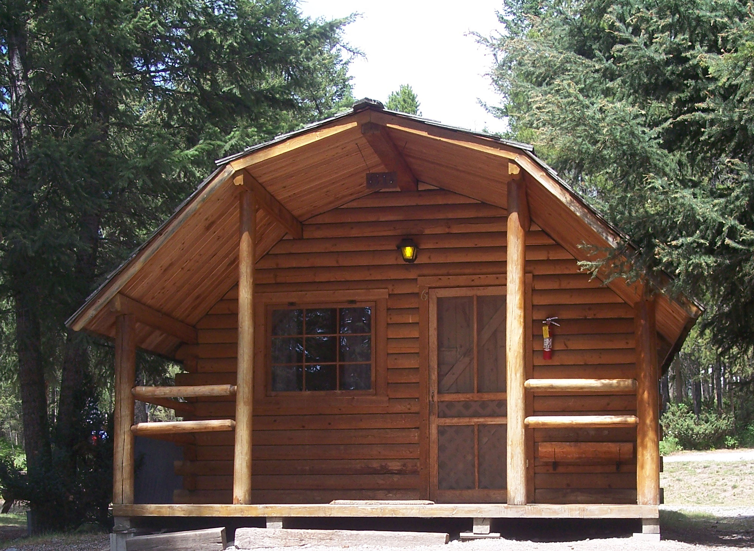 two room camping cabin
