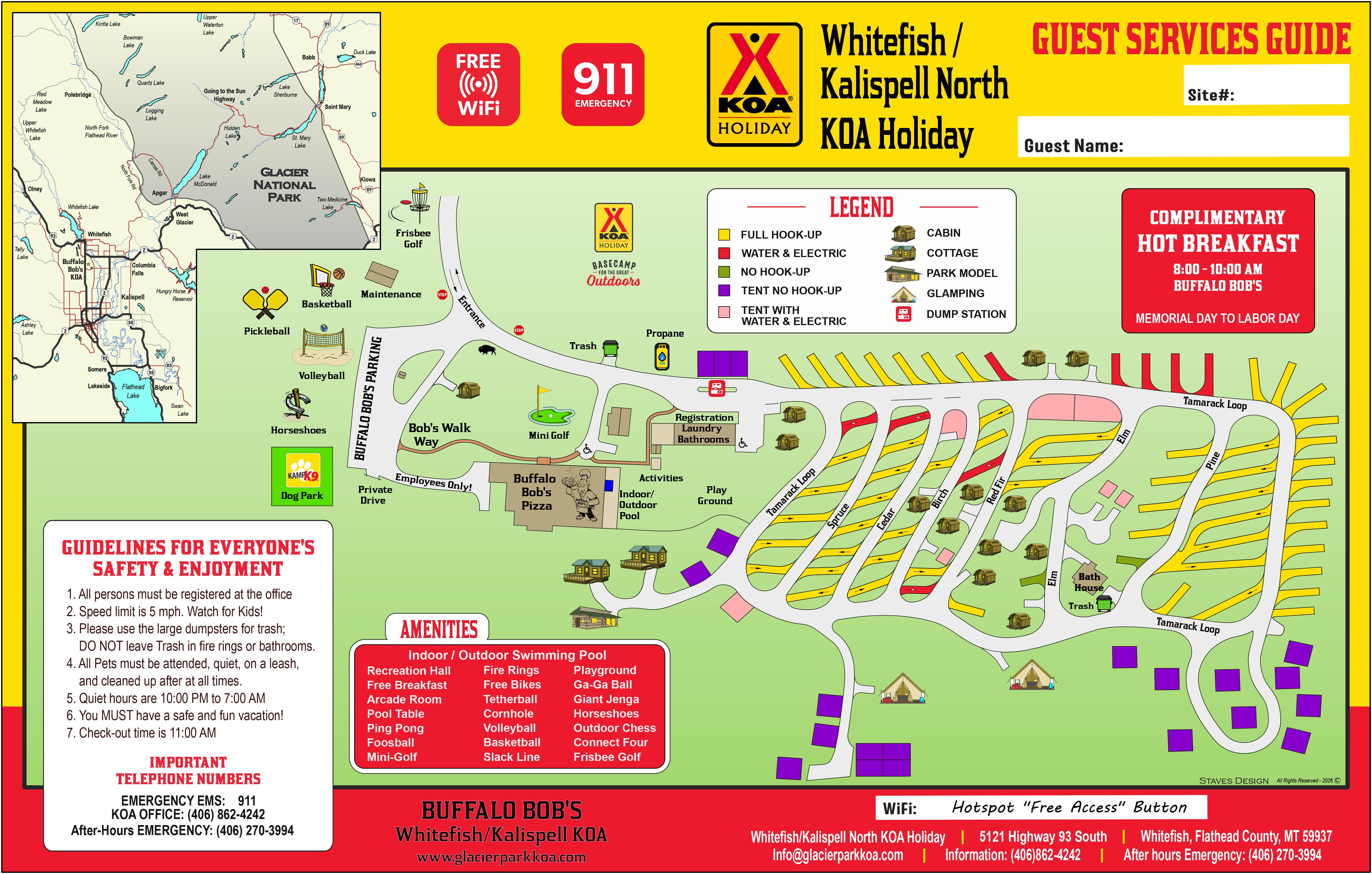 Campground Site Map