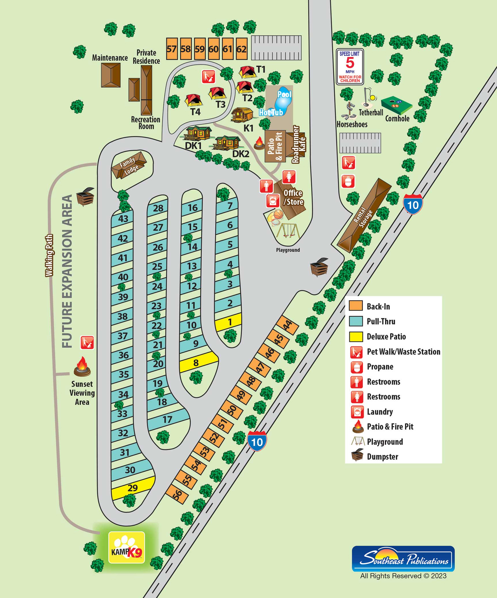 Campground Site Map