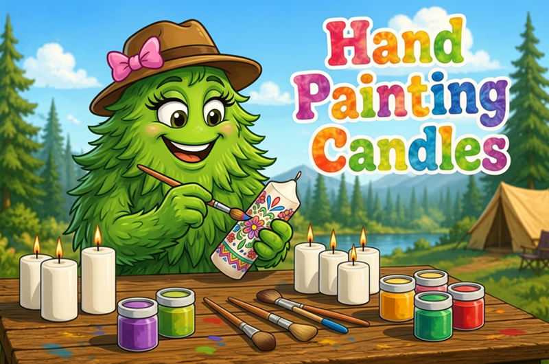 Hand-Painted Candles Photo