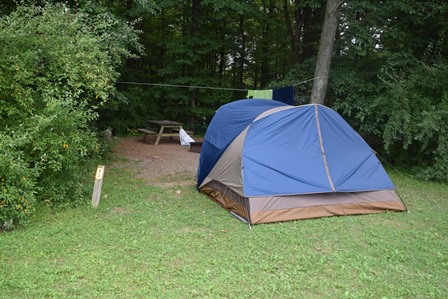 Back to nature. Enjoy these wooded sites in a secluded area of the park, but not far from facilities. Picnic tables & fire rings are located at the site for your convenience. Water is available.