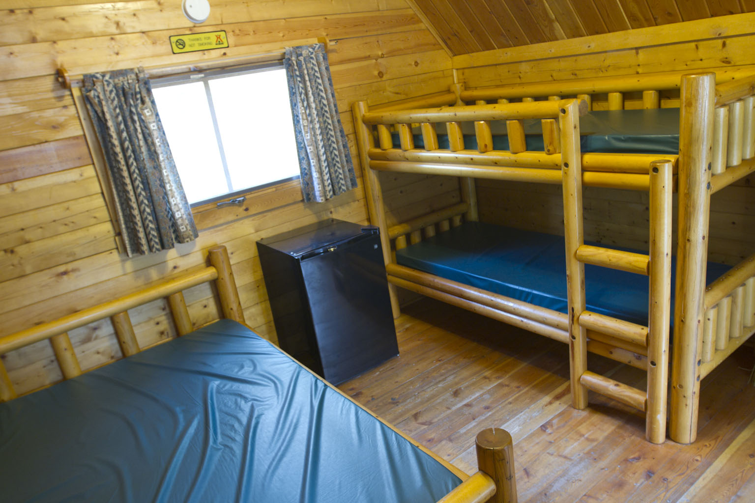 Interior One Room Camping Cabin