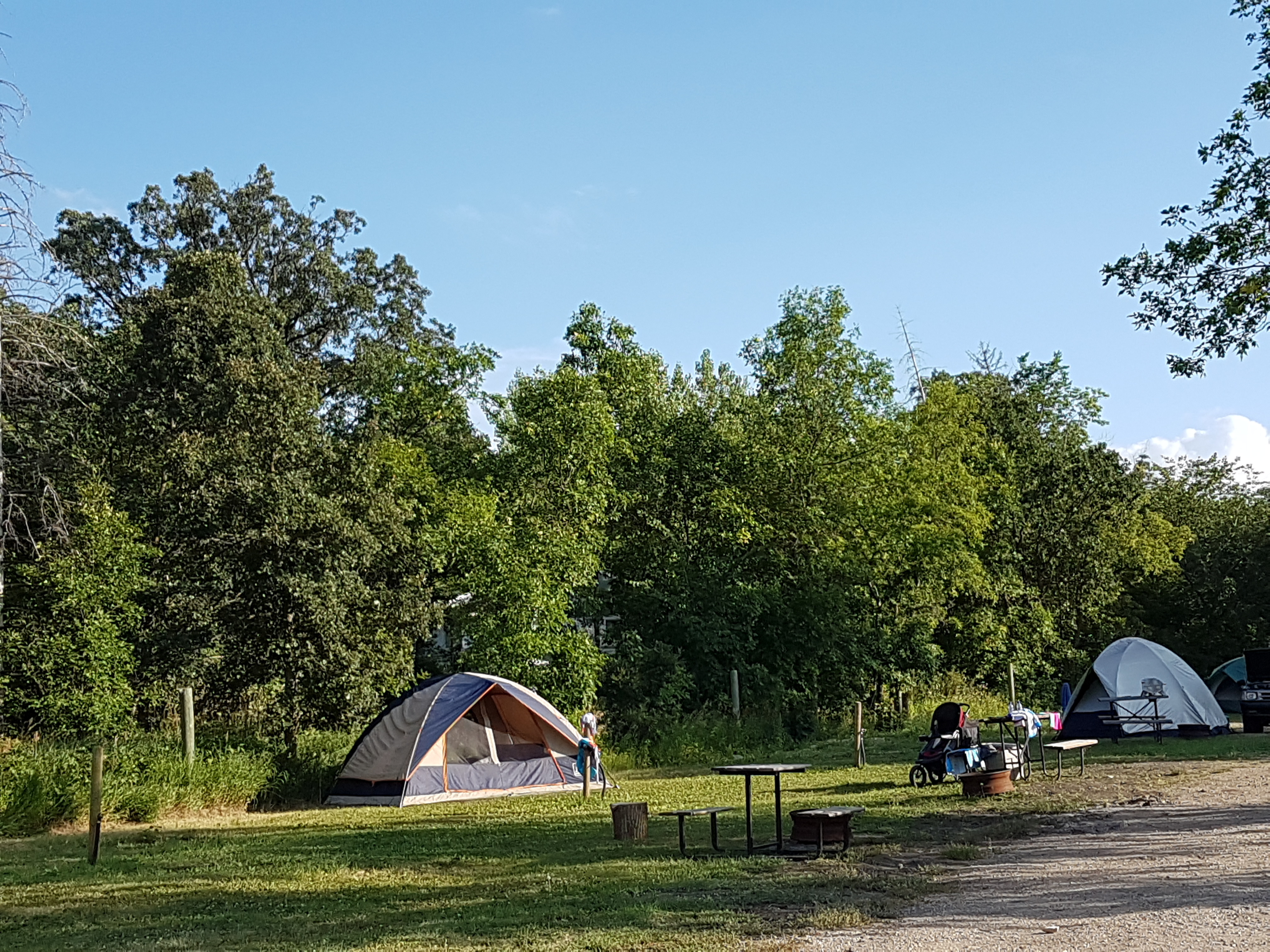 Non service tent site