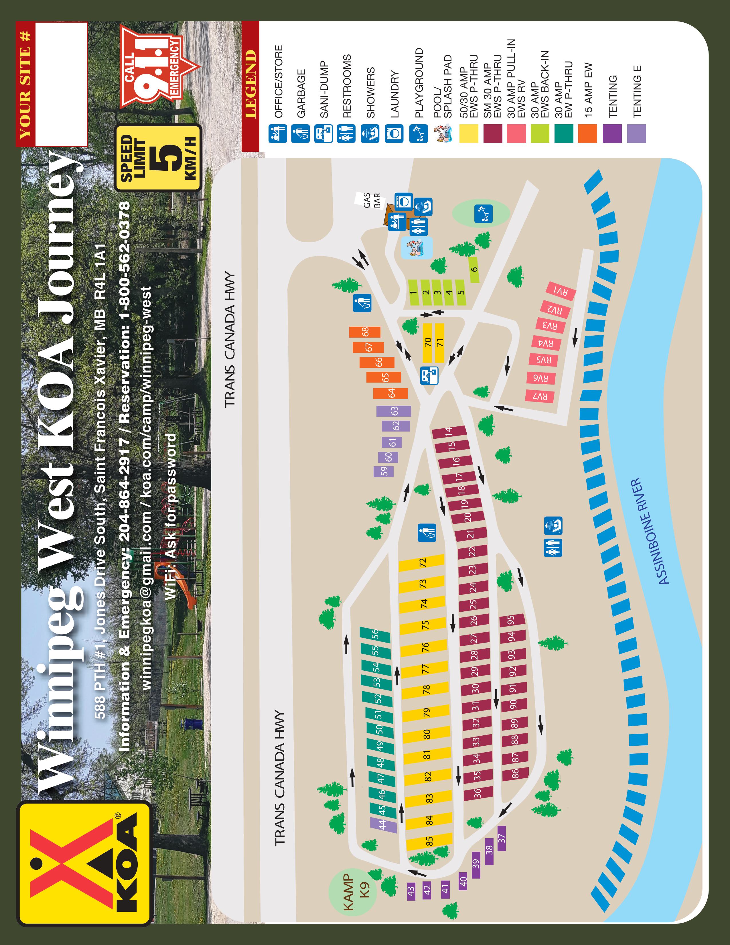 Campground Site Map