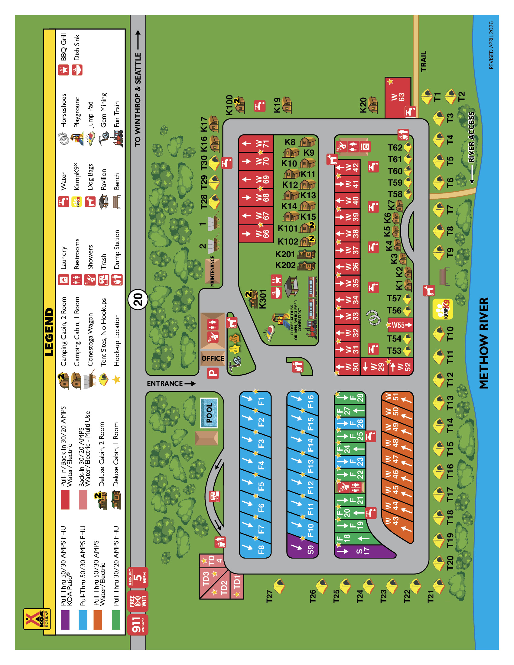 Campground Site Map