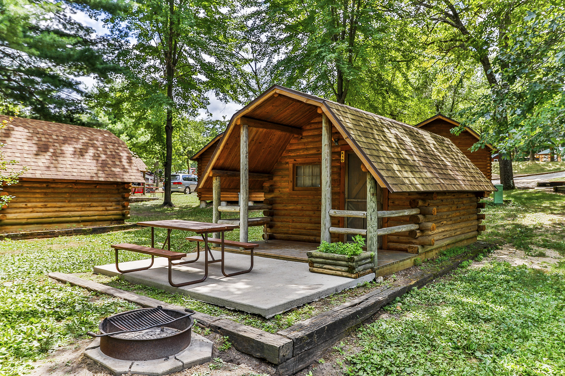Wisconsin Dells KOA Camping Cabin with Patio