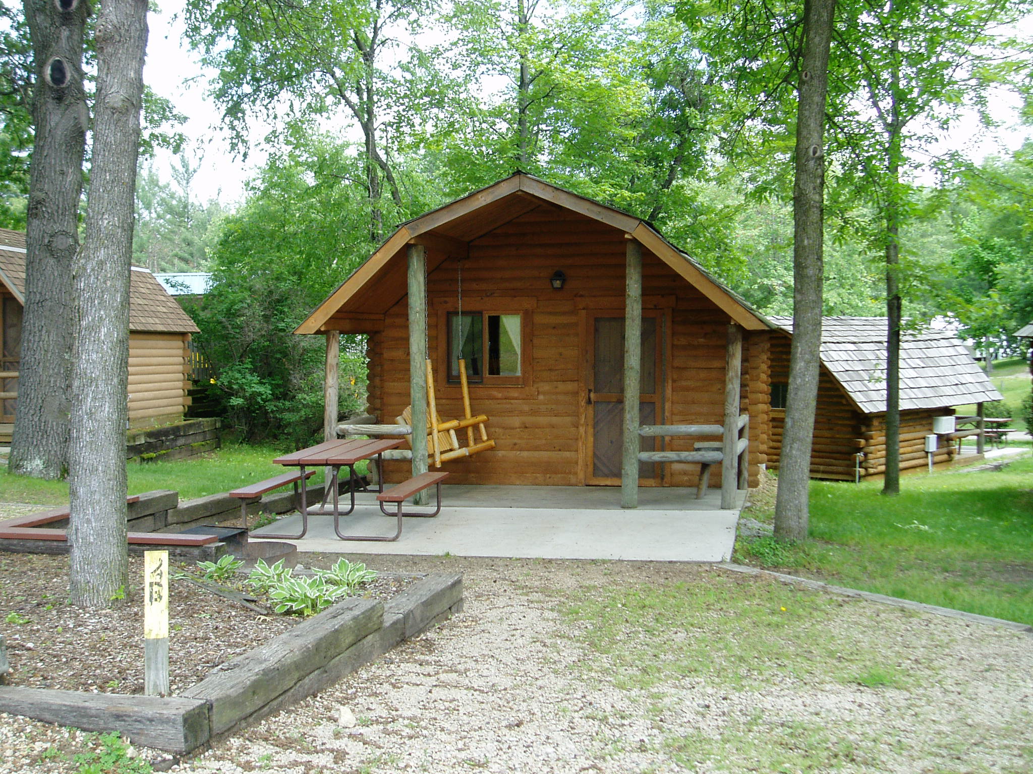 Wisconsin Dells KOA Camping Cabin with Patio