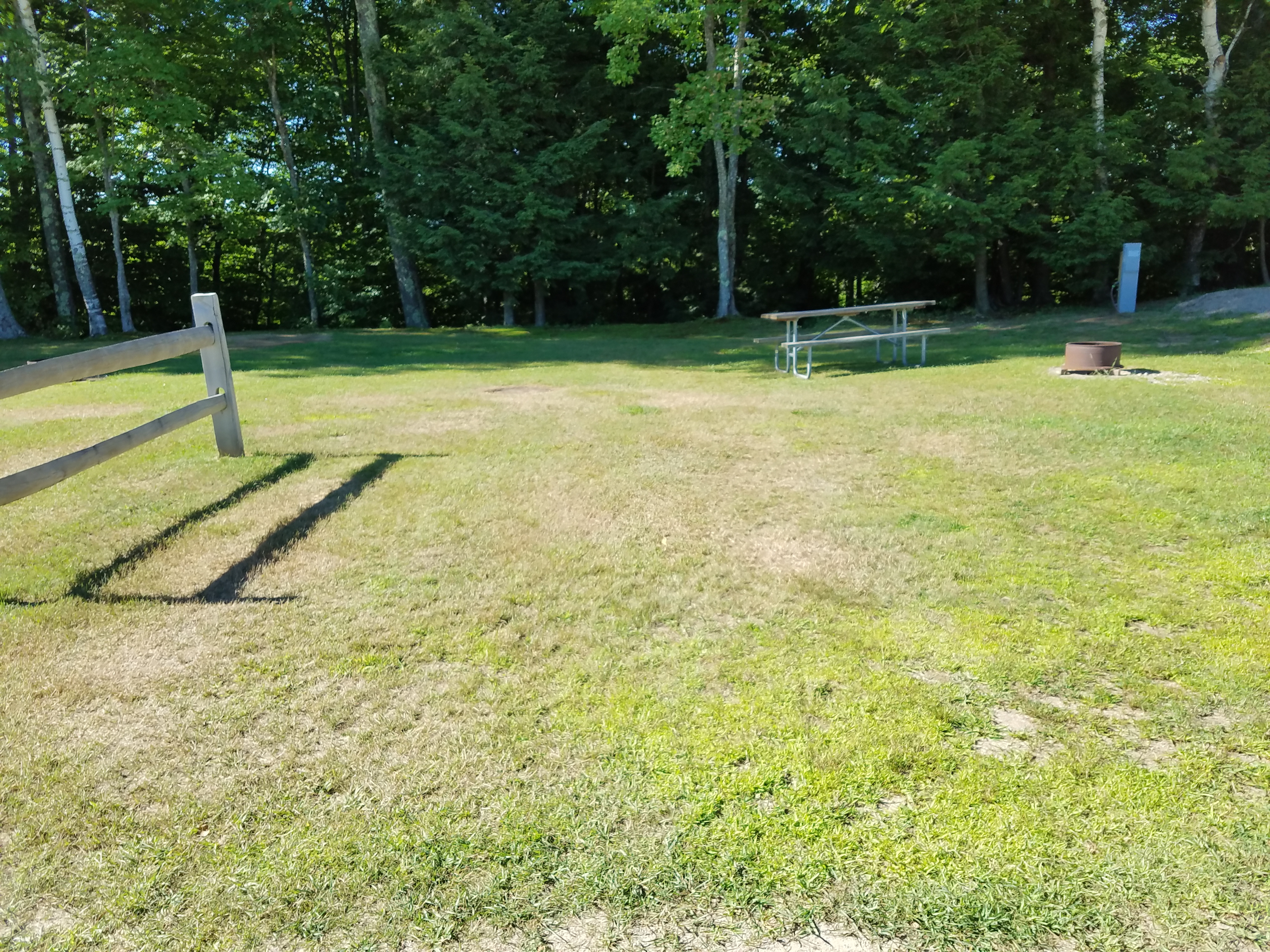 Large grassy tenting sites