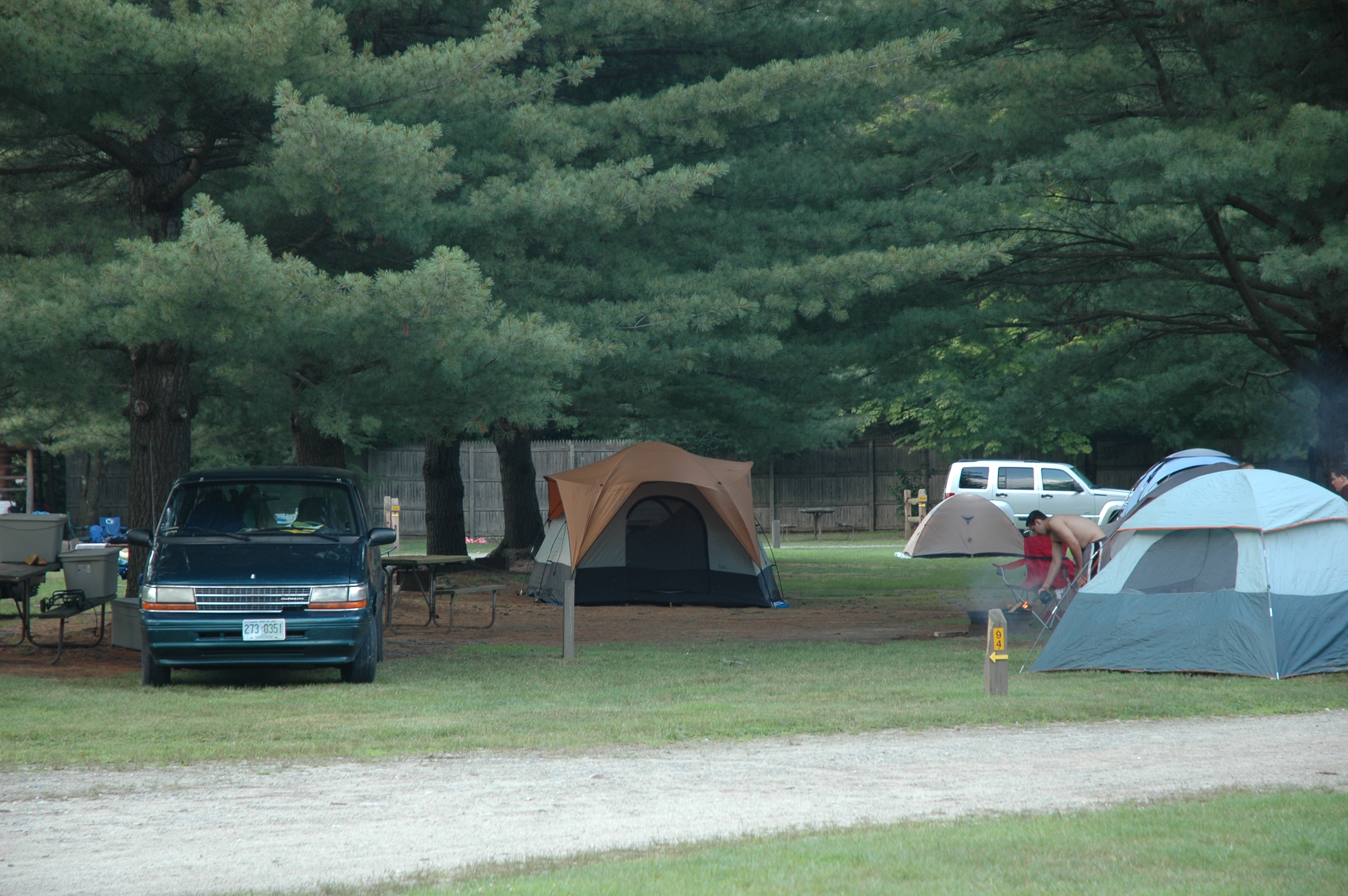 Large grassy  tenting area ideal for groups