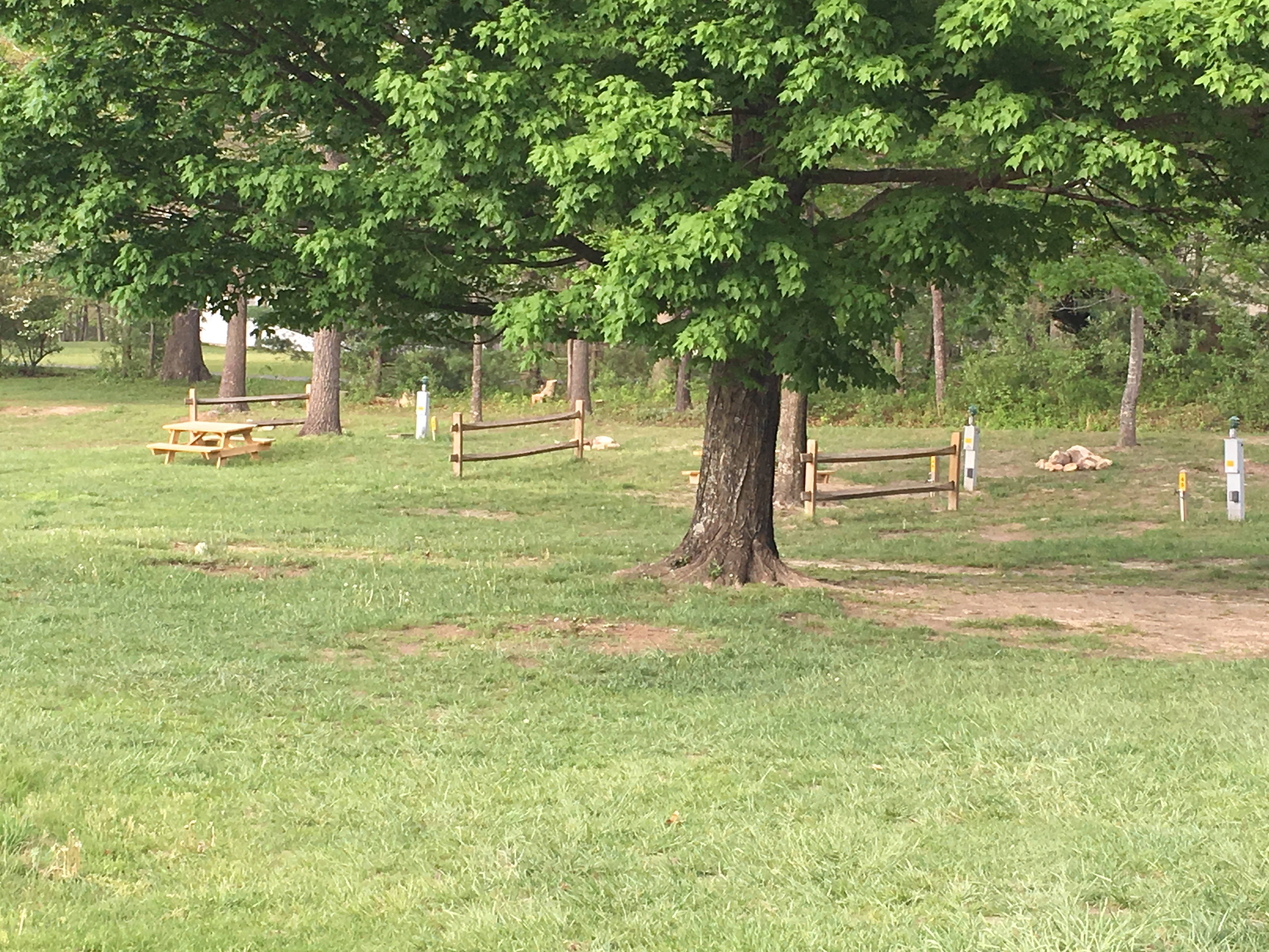 water electric tent sites