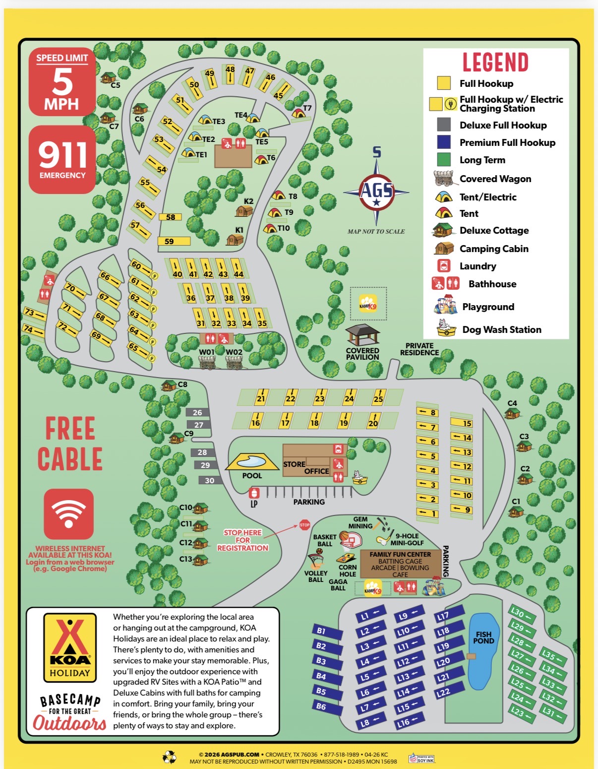 Campground Site Map