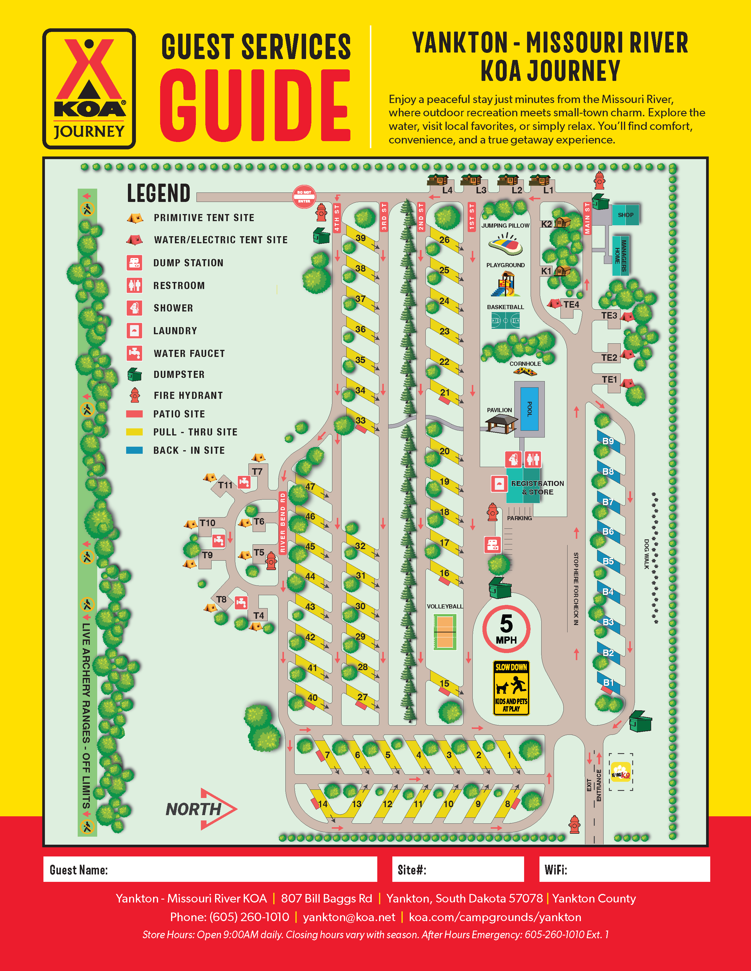 Campground Site Map