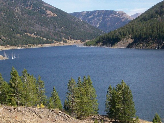 Quake Lake - 30 miles away
