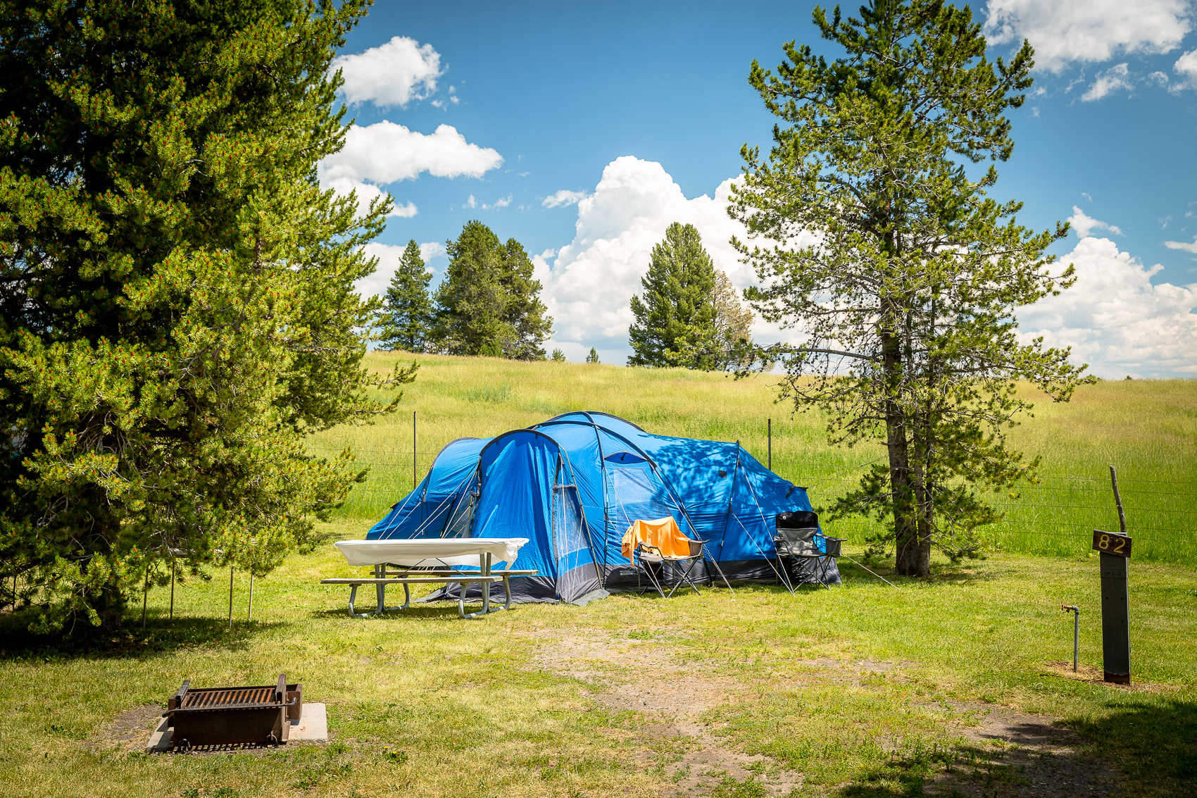 Tent Site with Water and Electric