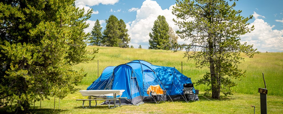 Tent Site with Water and Electric